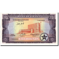Ghana, 5 Pounds, 1958-07-01, Specimen, UNC 64, PMG - Ghana