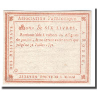 France, 6 Livres, 1792, 1792-07-31, ROUEN, SUP - Assignats