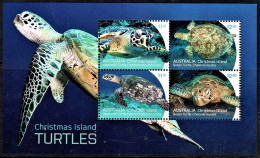 Christmas Island 2021 Turtles Minisheet MNH  (MS707H) - Christmas Island