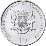 Somalie, 10 Shillings / Scellini, 2000, Nickel Clad Steel, SPL, KM:100 - Somalie