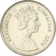 Gibraltar, Elizabeth II, Pound, 2005, Nickel-Cuivre, FDC, KM:1091 - Gibilterra