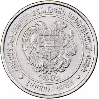 Arménie, 100 Dram, 2003, Nickel Plaqué Acier, FDC, KM:95 - Armenia
