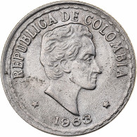 Colombie, 20 Centavos, 1963, Cupro-nickel, SUP, KM:215.2 - Colombie