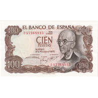 Espagne, 100 Pesetas, 1970, 1970-11-17, KM:152a, NEUF - [ 4] 1975-… : Juan Carlos I