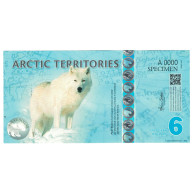 Billet, États-Unis, Dollar, 2013, 6 DOLLAR ARTIC TERRITORIES, NEUF - A Identifier