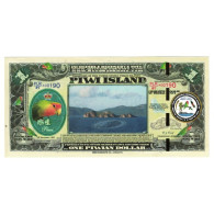 Billet, États-Unis, 1 Dollar, 2017, 2017-12-25, PIWI ISLAND, NEUF - A Identifier