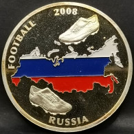 MEDAILLE 40 Mm FOOTBALL EURO 2008 EQUIPE RUSSIE / PATINE / SANS CAPSULE - Non Classés
