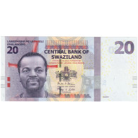 Eswatini, 20 Emalangeni, 2017, 2017-09-06, KM:37a, NEUF - Swaziland