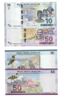 Bolivie Bolivia 10 + 50 Bolivianos 2018 UNC / NEUF - Bolivia