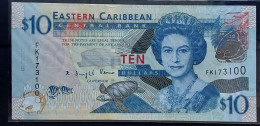 East Caribbean  10 Dollars  2008. UNC - East Carribeans