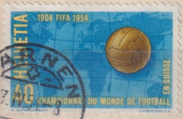 Fussball WM 319, 40 Rp.mehrfarbig  SARNEN       1954 - Gebraucht