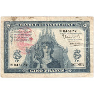 Condominium Des Nouvelles-Hébrides, 5 Francs, TB - Nouméa (New Caledonia 1873-1985)