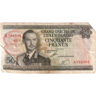 Luxembourg, 50 Francs, 1972-08-25, TB - Luxembourg