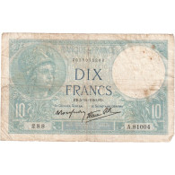 France, 10 Francs, Minerve, 1940-12-05, A.81004288, TB - 10 F 1916-1942 ''Minerve''