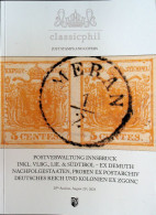 Classicphil. 25th Auction, 21st August 2024. Austria - Stamps And Covers. - Catalogues De Maisons De Vente