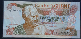 Ghana 200 Cedis. 1990 UNC - Ghana