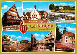 Lingen Ems Haus Hellmann Historisches Rathaus Wasserfall Kreuzkirche Lookenstras - Lingen