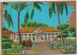 La Guyane Française Carte Sur Liège Ville De Cayenne Ancienne Préfecture - Cayenne