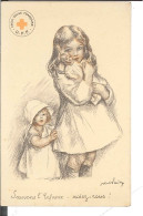 CPA - CROIX-ROUGE - Sauvons L'enfance - Aidez-nous - Fillettes - U.F.F. - Red Cross