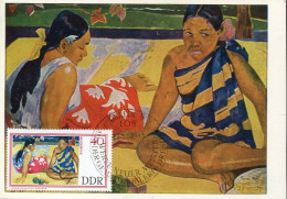 X6483 Germany Ddr, Maximum Card 1967 Painting Of Paul Gauguin,   2 Woman From Tahiti, Mi-1265 - Maximumkarten (MC)
