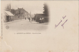59  LE QUESNOY SUR DEULE Rue Gare - CPA N/B 9x14 TBE Dos Non Divisé - Le Quesnoy