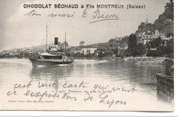 MONTREUX - Vue Prise De Terrifet  (publicité Chocolat Sechaud) - Montreux
