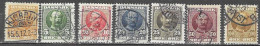 SELLO USADOS DE DINAMARCA 1907, YT 55/ 61 - Usati