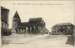 CPA BRAY-SUR-SOMME Place De L'eglise (25131) - Bray Sur Somme