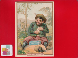 LU LEFEVRE UTILE Chromo Lith Romanet LITTERATURE Don Quichotte CERVANTES  Pancho âne Gourmandise - Lu