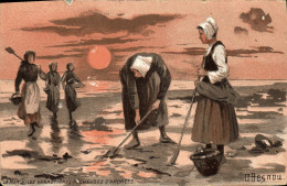 CPA La Mer Les Verrotieres Pecheuses D Amorces - Fischerei