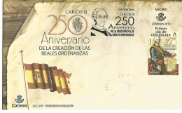 España 20022019 - 250 Aniversario Ordenanzas Carlos III - FDC