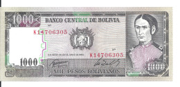 BOLIVIE 1000 PESOS  BOLIVIANOS  D1982 UNC P 167 - Bolivia