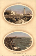 CPA Phare Antibes Le Phare Et Le Semaphore La Pointe Extreme Du Cap - Lighthouses