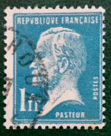 1925 FRANCE N 179 - PASTEUR 1fr - OBLITERE - 1922-26 Pasteur