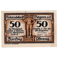 Billet, Allemagne, Belgern, 50 Pfennig, Soldat, 1921, 1921-11-01, SUP, Mehl:70.1 - Monetary /of Necessity