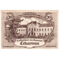 Autriche, Eckartsau, 20 Heller, Château, 1920, 1920-12-31, SUP, Mehl:FS 149a - Monetary /of Necessity