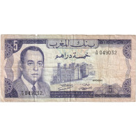 Maroc, 5 Dirhams, 1970, TB - Morocco