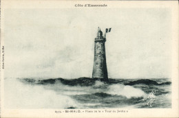 CPA Phare De La Tour Du Jardin St Malo - Lighthouses