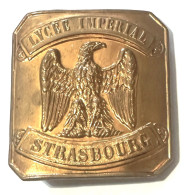 Plaque De Ceinturon LYCEE IMPERIAL STRASBOURG - Copricapi