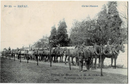 Havay N° 13 Ferme De Beauvoir à M.A. Derbaix Rentrée Des Champs Circulée En 1914 - Quevy