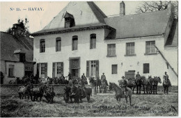 Havay N° 15 Ferme De Beauvoir à M.A. Derbaix Cour Intérieure Circulée En 1911 - Quevy