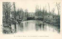 Delcampe - FRANCE - Chennevières - De Champigny à Chennevières - Le Tour De Marne - Carte Postale Ancienne - Chennevieres Sur Marne