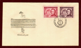 Iceland 1949  FDC "100th Anniversary Of The Death Of Frédéric Chopin" - Quality:100% - Briefe U. Dokumente
