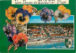 80 - Quend Plage Les Pins - Vue Générale Aérienne - Pensées - Fleurs - Blasons - Flamme Postale - CPM - Voir Scans Recto - Quend