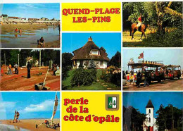 80 - Quend Plage Les Pins - Multivues - Plage - Chevaux - Petit Train - Blasons - Char à Voile - Mini Golf - CPM - Voir - Quend
