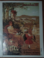 Petit Calendrier Poche  1986 Illustration Affiche Vittel Chemins De Fer De L'Est - Rennes Ille Et Vilaine - Small : 1981-90