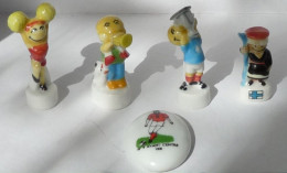 Lot N° 22: 5 Fèves: 4 "Famille Perlimpinpin" + 1 Foot. - Autres & Non Classés
