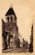 CPA ROZOY En Brie Rue De Paris, L'Eglise FRANCE (1301079) - Rozay En Brie