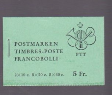 Suisse. 1968; Carnet** 5F Série Courante édifices; Booklet MI MH57 ; - Markenheftchen