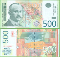 SERBIA 500 DINARA 2011 P-59a UNC PREFIX AA - Serbia